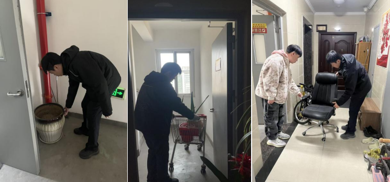 清理消防通道杂物  守护家园生命通道